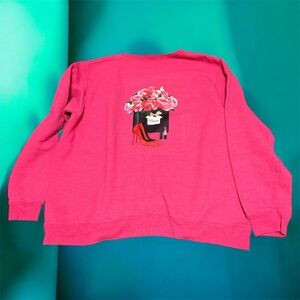 Hanes Pink ComfortBlend Sweatshirt HANDCRAFTED LARGE
